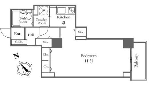 リバーシティ21新川　805号室　間取り