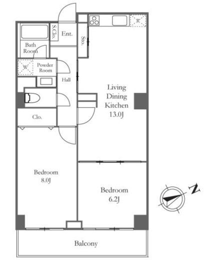 リバーシティ21新川　903号室　間取り