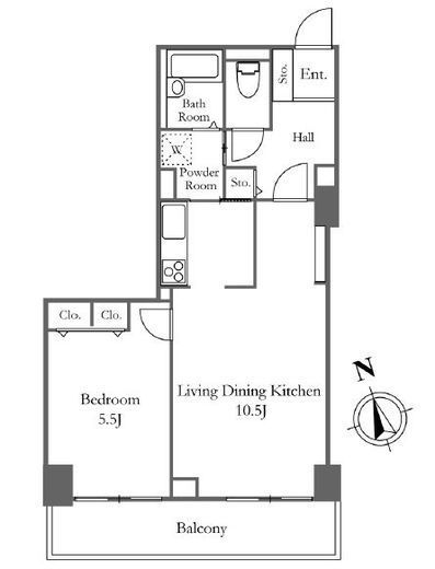 リバーシティ21新川　910号室　間取り