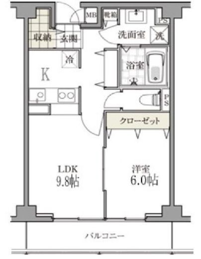 白金台マンション　303号室　間取り