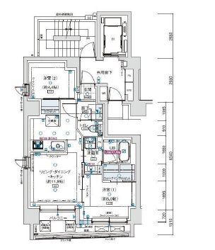 アルティザ東銀座　401号室　間取り