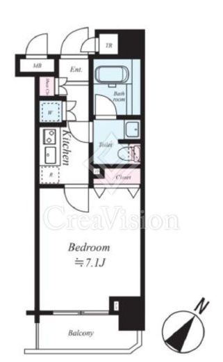 パレステュディオ銀座東壱番館　803号室　間取り