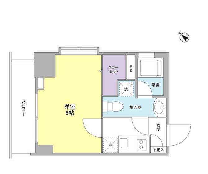 リバーレ月島　1004号室　間取り