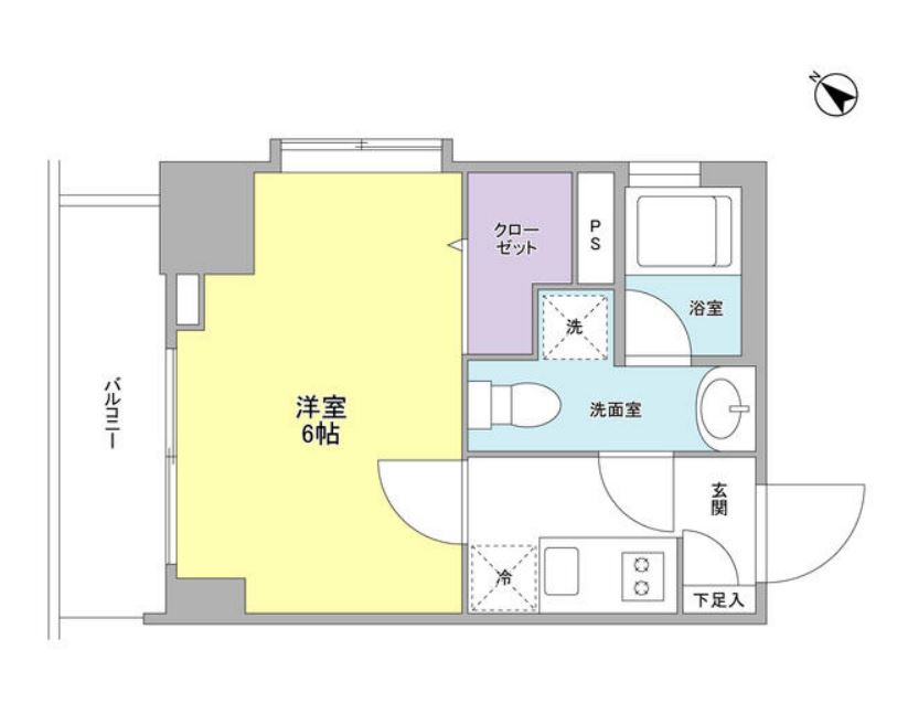 リバーレ月島　605号室　間取り