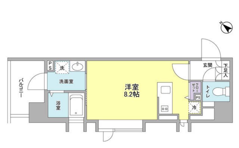 リバーレ月島　301号室　間取り