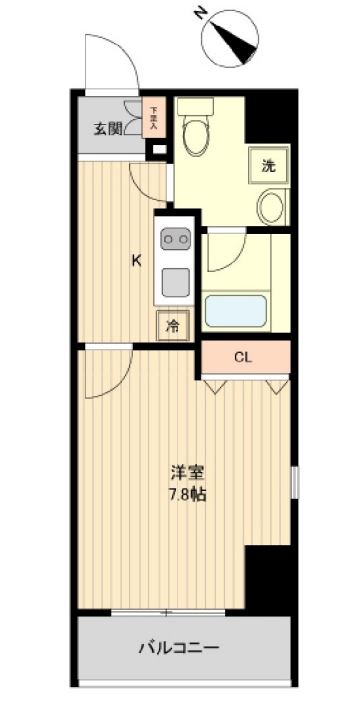 ラクラス月島　603号室　間取り