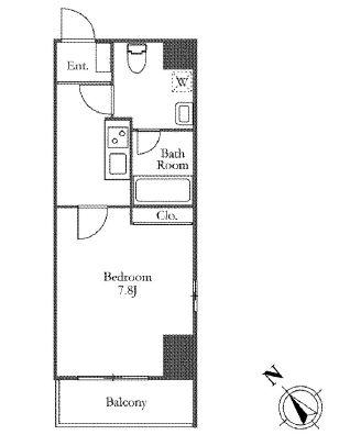 ラクラス月島　503号室　間取り