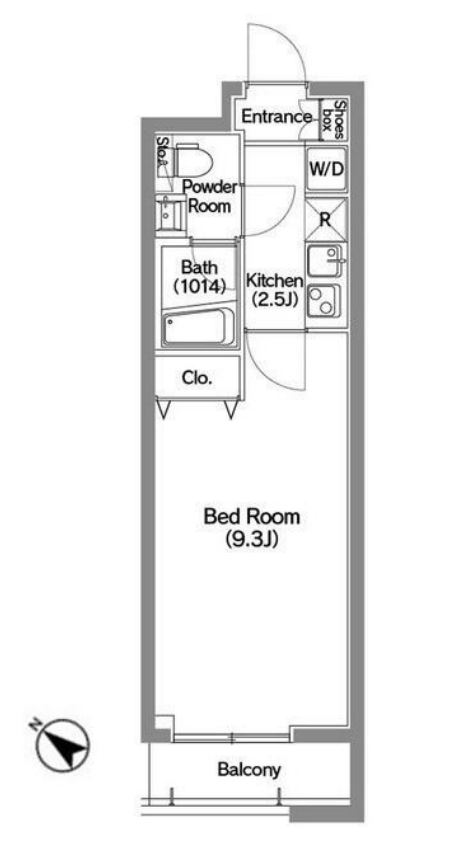 メディオ月島　514号室　間取り
