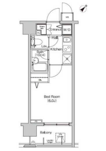 プライムアーバン月島　308号室　間取り