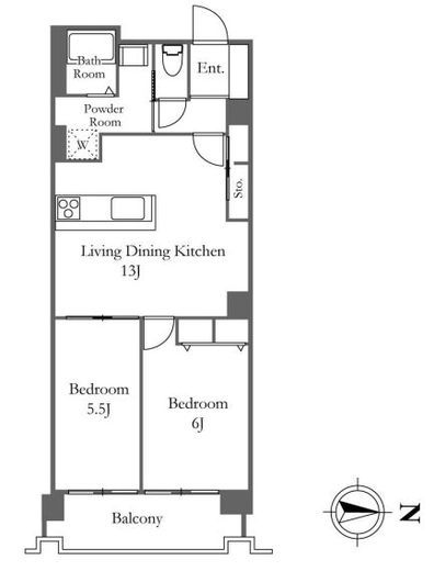 六本木ビュータワー　1005号室　間取り