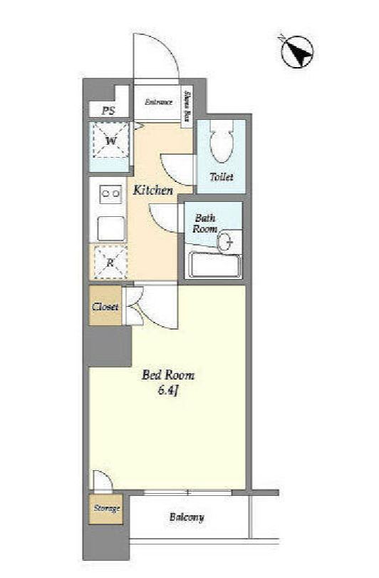 BPRレジデンス水天宮前（旧：コート水天宮）　102号室　間取り