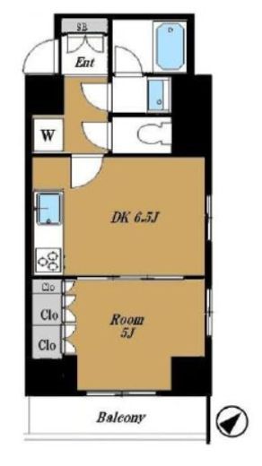 アトラス日本橋水天宮　502号室　間取り