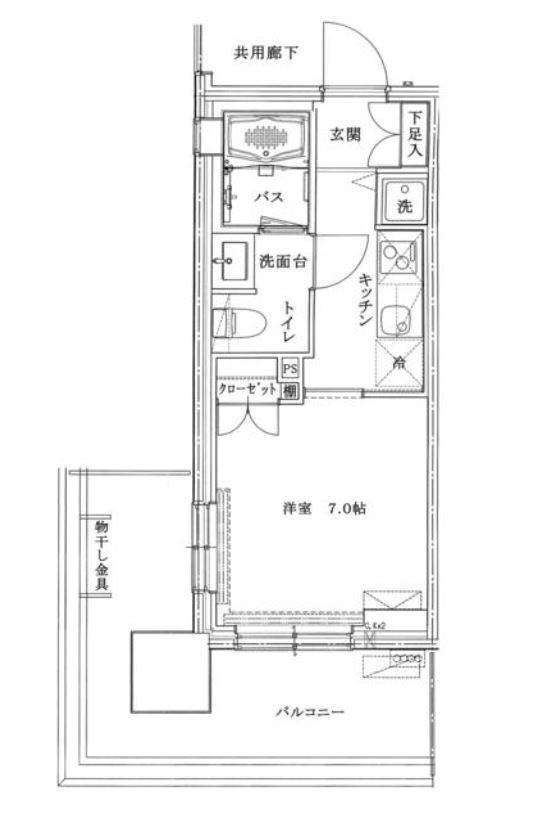 六本木グランドタワーレジデンス　209号室　間取り