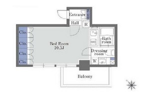 ドゥーエ日本橋　204号室　間取り
