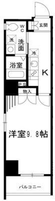 ヴィルダイワ　501号室　間取り