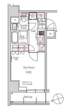 アーバネックス三田　804号室　間取り