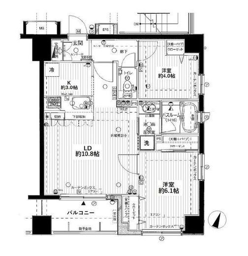 グリーンパーク日本橋三越前アペゼ　202号室　間取り