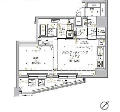 アルテシモプリマ　604号室　間取り