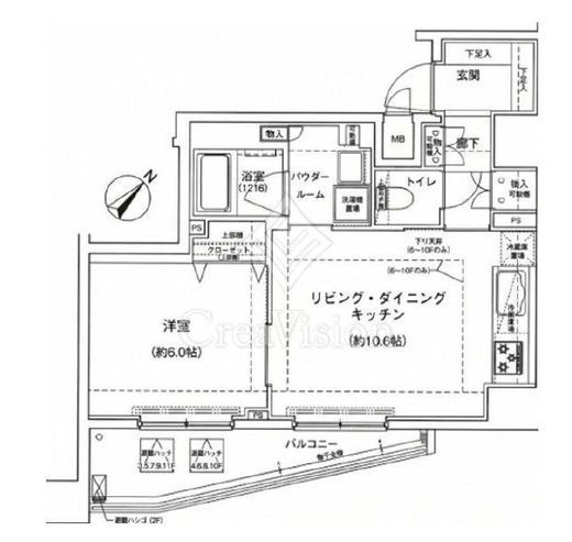アルテシモプリマ　8F1号室　間取り