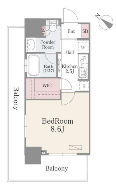 ルミレイス豊洲　1204号室　間取り