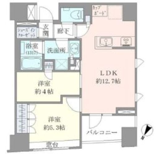 ブリリア日本橋三越前　604号室　間取り