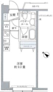 プライムアーバン豊洲　704号室　間取り