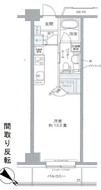 プライムアーバン豊洲　328号室　間取り