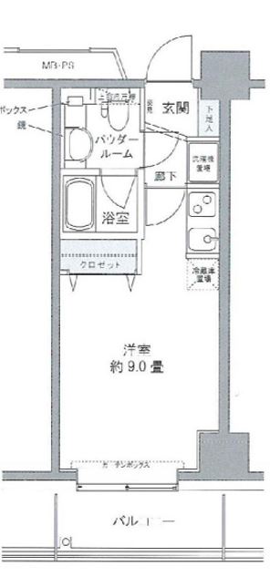 プライムアーバン豊洲　503号室　間取り