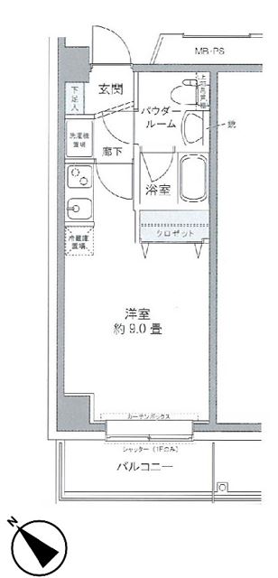 プライムアーバン豊洲　203号室　間取り