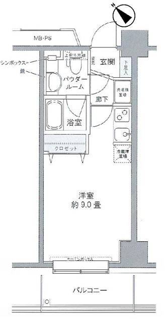 プライムアーバン豊洲　704号室　間取り