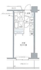 プライムアーバン豊洲　214号室　間取り