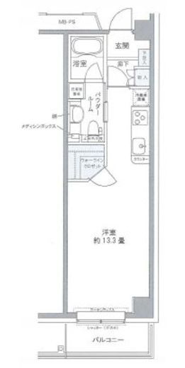 プライムアーバン豊洲　228号室　間取り