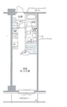 プライムアーバン豊洲　429号室　間取り