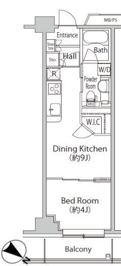 プライムアーバン豊洲　722号室　間取り