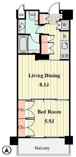 willDo清澄　514号室　間取り