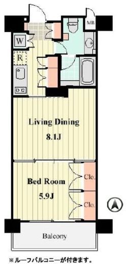 willDo清澄　515号室　間取り