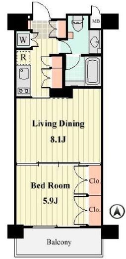 willDo清澄　216号室　間取り