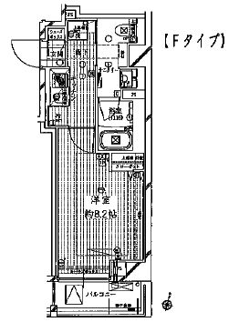 レガリス清澄白河ブロッサム　802号室　間取り