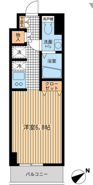 モノトーノ門前仲町　201号室　間取り
