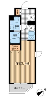 モノトーノ門前仲町　301号室　間取り