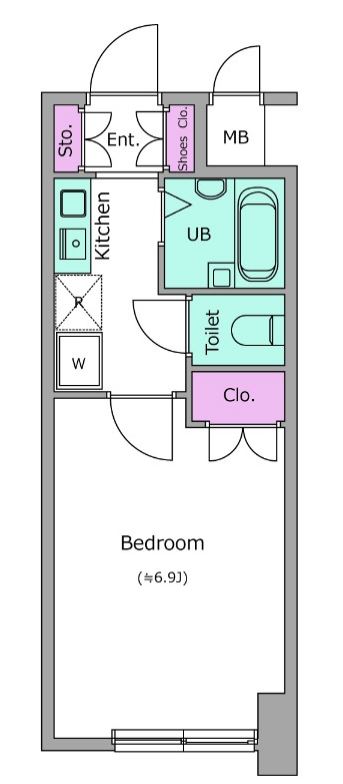 レジディア門前仲町　706号室　間取り