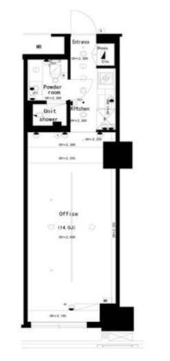 theSOHO (ザソーホー)　1021号室　間取り