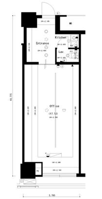 theSOHO (ザソーホー)　932号室　間取り