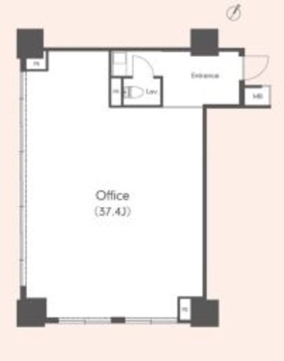 theSOHO (ザソーホー)　934号室　間取り