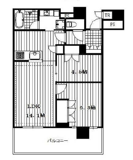 ブリリア有明シティタワー　17F5号室　間取り