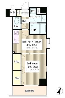 GRAN RIO　703号室　間取り