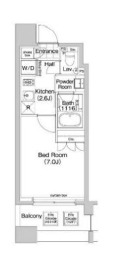 コンフォリア森下　201号室　間取り