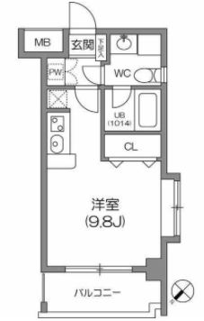 ルクレ森下レジデンス　406号室　間取り