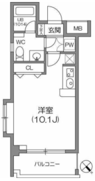 ルクレ森下レジデンス　608号室　間取り