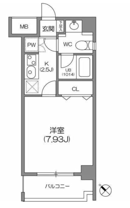 ルクレ森下レジデンス　703号室　間取り